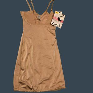 NWT Curvi Comfort Control Nude Slip Sz S Breathable Wear Your own Bra